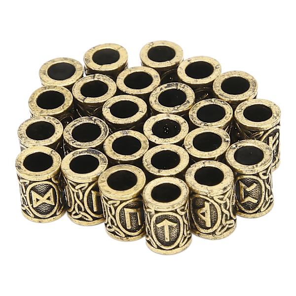 24st Viking Beard Pärlor Brons 24 Designs DIY Zinklegering Material Hårdekoration