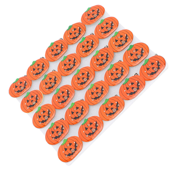 25 kpl Halloween-kurpitsan muotoinen valaiseva rintaneulafestivaalinäyttely rintaneula DIY-asu koristelu