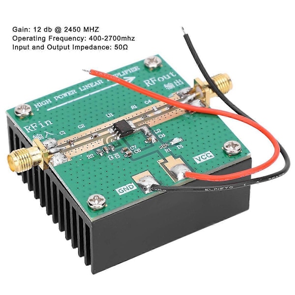 RF2126 RF Effektforstærker 400MHZ-2700MHZ 2.4GHZ 1W RF Effektforstærker