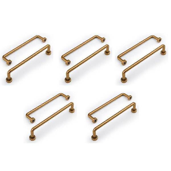 Retro Kjøkkenskap Håndtak Bronse 128mm Sink Legering Møbelhåndtak (10 Stykker)