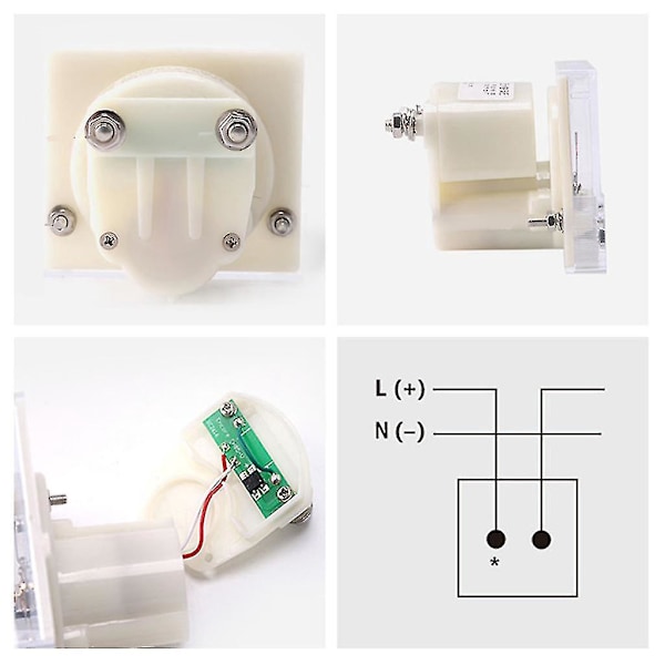 9 Standard Analog Ström Panel Plast Hus Ström Ampere Meter Amperemeter-B7 1A