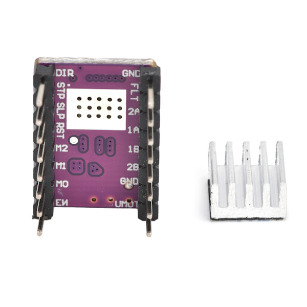 StepStick stepmotor dykkermodul 3D-printertilbehør med køleplade DRV8825 DC 8,2‑45 V