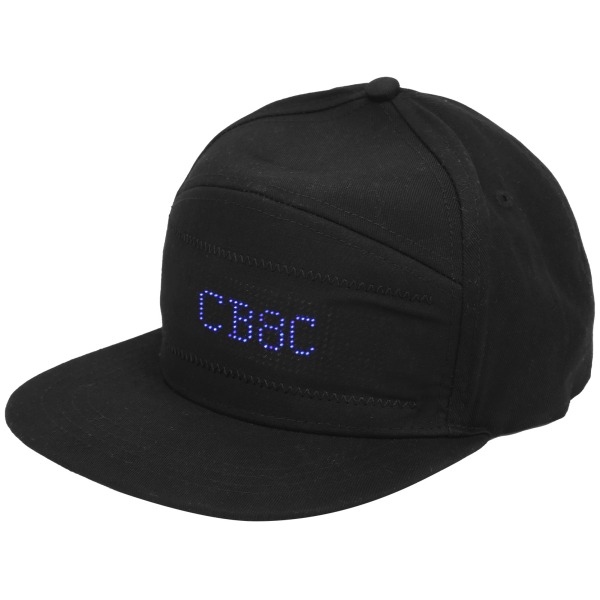 Bomullsplast Peaked Cap LED Luminescens Redigerbar Kul Hatt for Utendørsfest Scene
