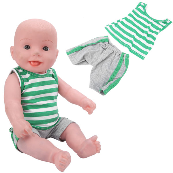 Sportkläder för babydockor 18 tum Babydockkläder Träningskläder Barn FödelsedagspresentQD18‑100