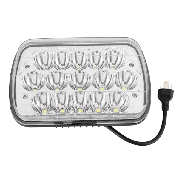 Universal 7in arbeidslys firkantet 15LED 45W kjørelys 6500K vanntett for lastebil ATV UTV SUV