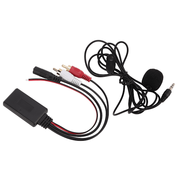 Bil Bluetooth 5.0 Trådløs Modul 1,5m Kabel Handsfree Mikrofon for Clarion 2RCA Lydport