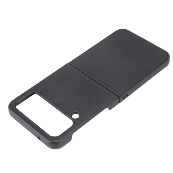 Vikbar skärm Phone case Läder Vikbar cover för Samsung Galaxy Z FLIP 4 Svart