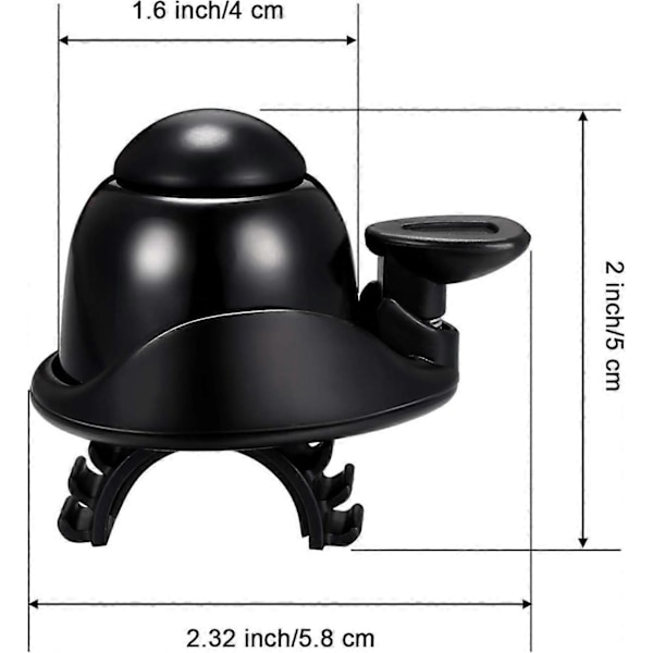2 st cykelklockor justerbar cykelklocka aluminium lämplig för vuxna barn cykelsport