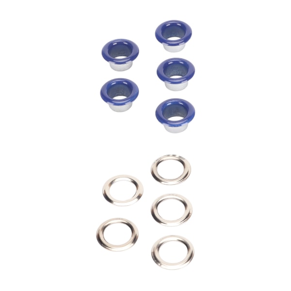 500 set Grommet Kit 8 mm Rund Ljus Koppar Utsökt Blå Multi Purpose Eyelet Kit för reparation Dekoration Produktion Mörkblå