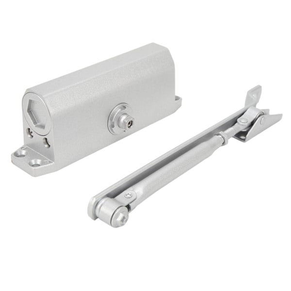 Hydraulisk automatisk dörrstängare i aluminiumlegering 99,2-142,2 lb justerbar hastighet hydraulisk buffert justerbar stopp stängning för hemmet
