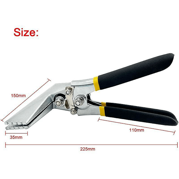 Tänger för att böja plåt för hand, tänger för att böja rakt extra breda 150 mm. Manuellt verktyg för att böja plåtar, tänger för att böja plåtar. platt