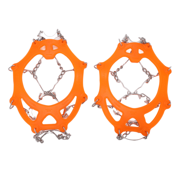2 stk./sæt 12 tænders bjergbestigning issko med slidstærk, skridsikker sne tilbehør i størrelse M