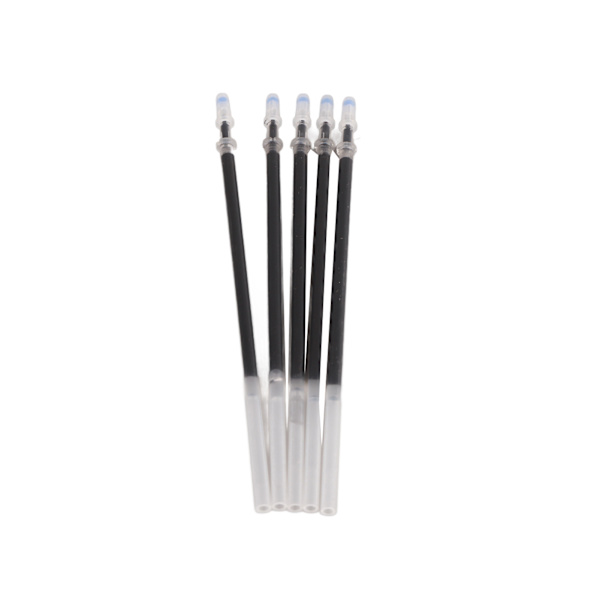 Smooth Writing Gel Pen Refills - 0,5 mm linjebredde - Slitasjebestandig - 5 refills Black Ballpoint