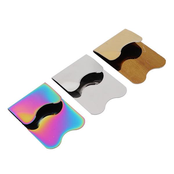 3 stk Rustfrit stål Negle Art skabelon Fransk Salon Fransk Negle Kantklipper Manicure Værktøj