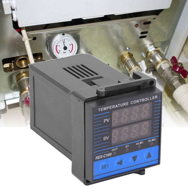 Digital temperaturregulator Intelligent højfølsom relæudgang REX-C100 0-400℃