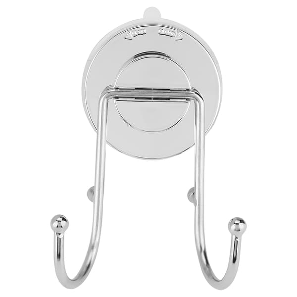 Kök Badrum Rostfritt ABS Stark Sugkopp Dubbel Hängare Väggkrok Sugpropp