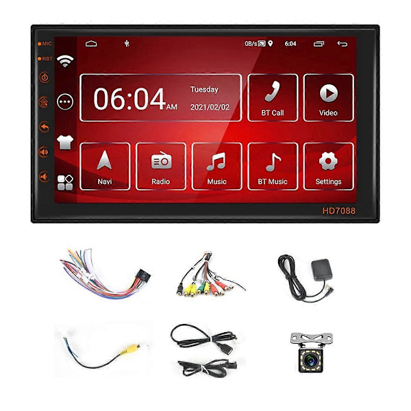 Dubbel Din Android 13 Bilstereo 7 Tum Pekskärm Bilradio