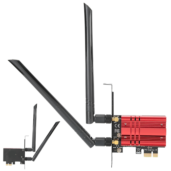 Langaton verkkokortti 2.4G 5G Kaksikaistainen työpöydän sisäänrakennettu PCI-E-sovitinvastaanotin AX200S-(BR)