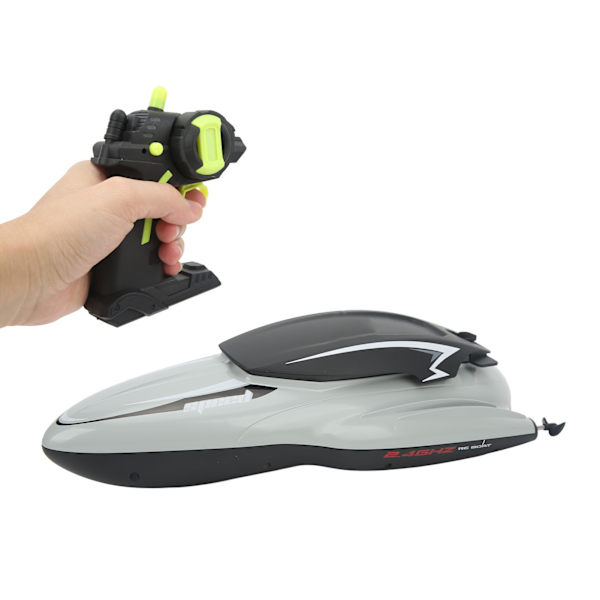 RC Racing Båt Vanntett ABS Anti-Drop Raskere Kjøring Stabil Ytelse Fjernkontroll Båt 2 Batteri Grå