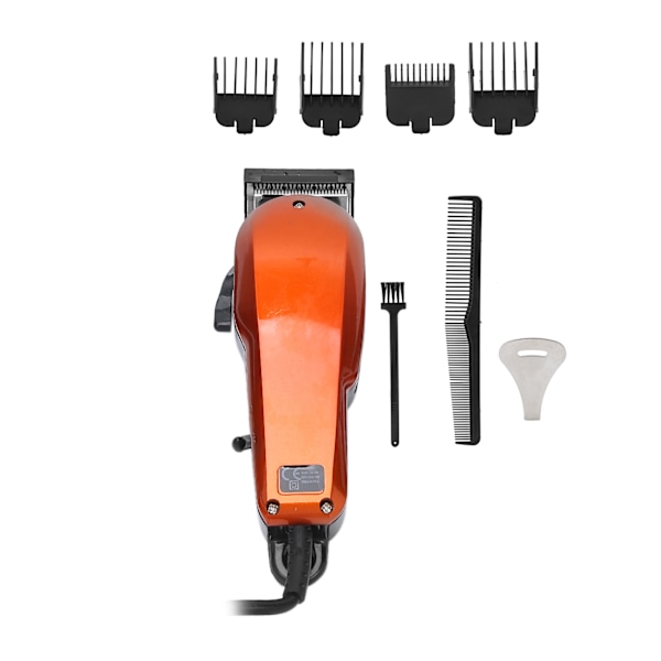 Professionel Hårklipper Hjem Hårklippesæt Elektrisk Hårstyling Trimmer Hårklipper EU Stik 220‑240V Orange