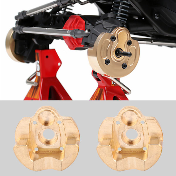 2 st mässingsvikter för RC-delar, passar till Axial Capra1.9 UTB SCX10 III