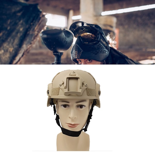 Militärhjälm för spel, militär fältkrigsspel, hjälmöverdrag, multifunktionell cykelutrustning, sandfärg
