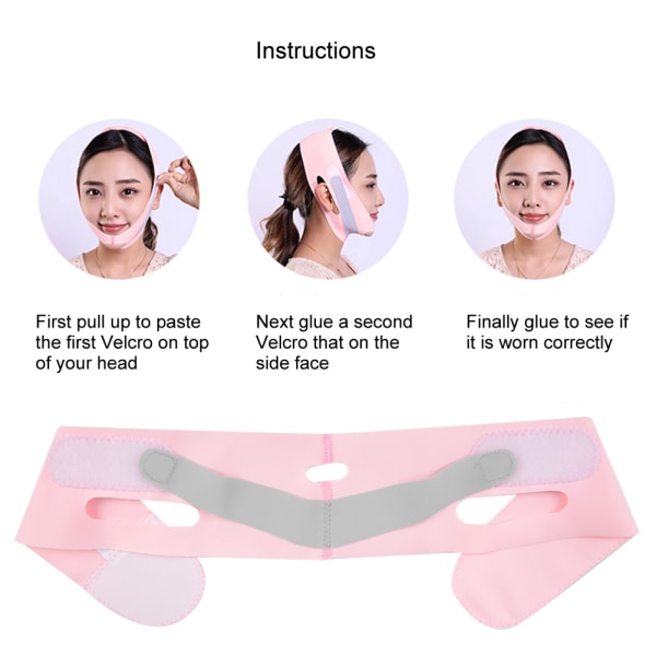 Facial Slimming Mask Slimming Bandage Ansiktsbehandling Dubbelhakvård Ansiktsbälten