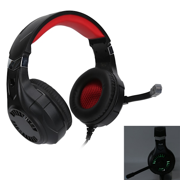 G320 Gaming Headset - Kilpailukykyiset langalliset kuulokkeet mikrofonilla ja LED-valolla PS4-tietokoneelle