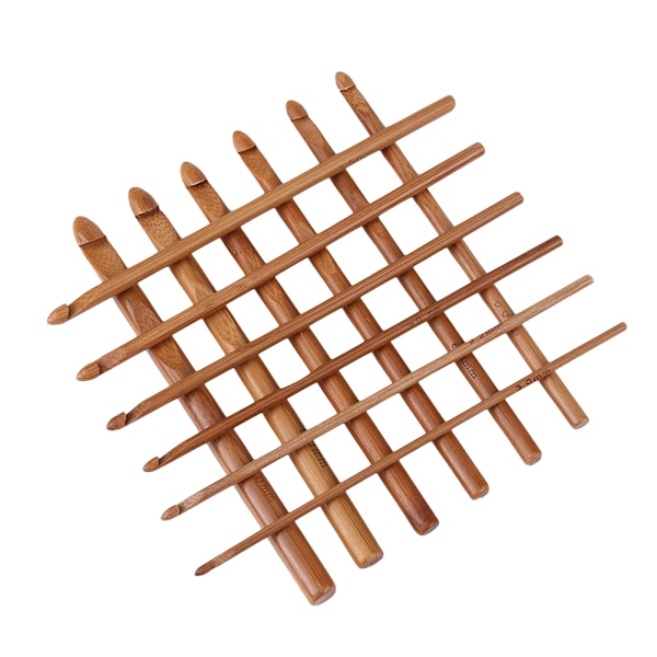 12 st/ set Kolsyrad bambu sticknålssats Set Tröja Nålar Garn vävverktyg