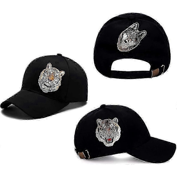 2 stycken DIY tiger-applikationer för strykning, klädlappar, kläder, sömnad, broderistil 1) stil1