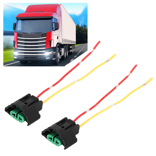 2 st Bil Motorcykel Honadapter Kablage Sockel Lampfäste Kabelkontakt för H8 H11