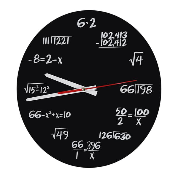 Akryl Väggklocka Matematisk Modern Design Hemmakontor Dekorationstillbehör