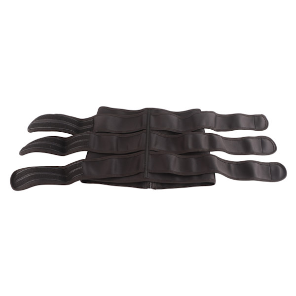 Midjetränare Polyester Dragkedja Unisex Multifunktionell Midjebandage Wrap för Sport Svart L
