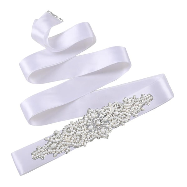 Pärlbesatt Bröllopsbälte för Brudtärnor Elegant Brudband Damtillbehör