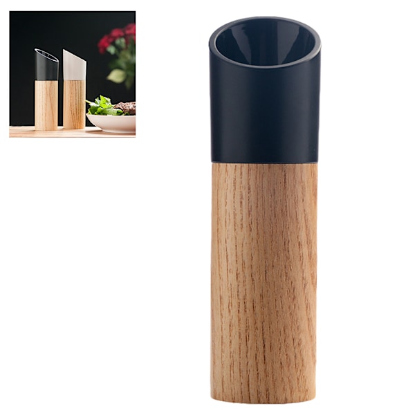 Tregulv Salt Pepper Grinder Håndbevegelse Tregulv Pepperkvern med Keramisk Sliping Ledning Kjøkken Sliping Verktøy