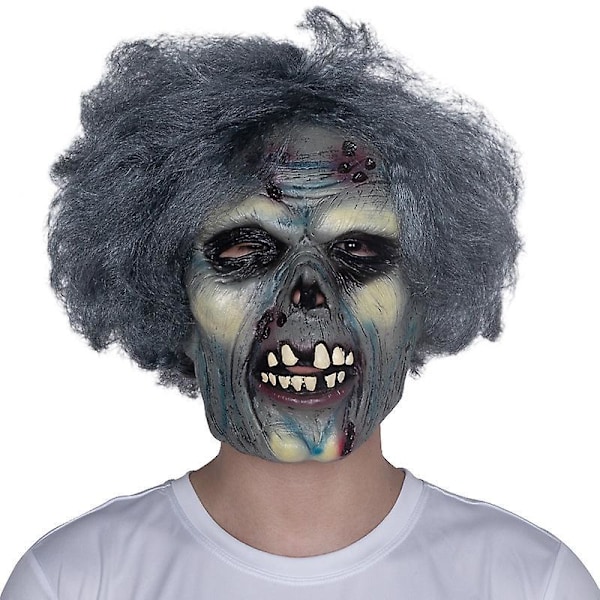 Rutten zombie mask, Huvudbeklädnad, latex One Size