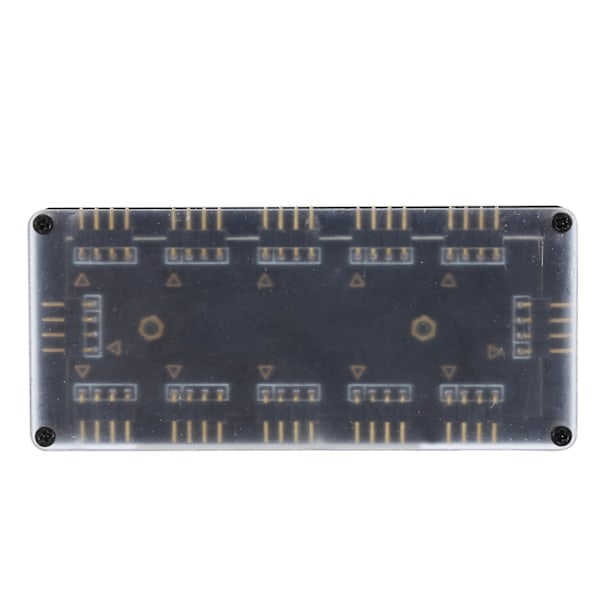 12V 4-stifts 10-portars RGB-hubb RGB-styrenhet för PC-datorns stationära moderkort