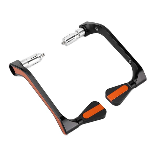 2 st motorcykelstyresskydd aluminiumlegering modifiering underhåll universell för 22 mm/0,87 tum orange