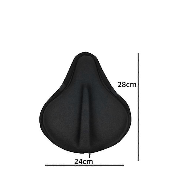 Cykel sadelöverdrag stor - Memory Foam och extra mjuk gel sittdyna med vattentätt överdrag, med dragsko, för mountainbike, motionscykel