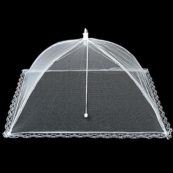 (6-pakning) Store og høye 17x17 Pop-Up Mesh Matbeskyttere Telt Paraply for utendørs bruk, Skjermtelt, Fester Piknik, Grillmat, Gjenbrukbar og Sammenleggbar Mat T