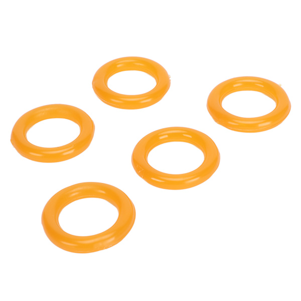 20 stk Spoleopruller Gummi Dæk Ring Fleksibel Elastisk Bærbar Spoleopruller Ring til udskiftning Gul