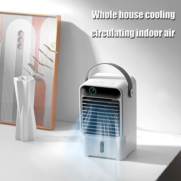 3-trins køleventilator med digitalt display - Luftcirkulationsventilator til soveværelse, kontor, studie