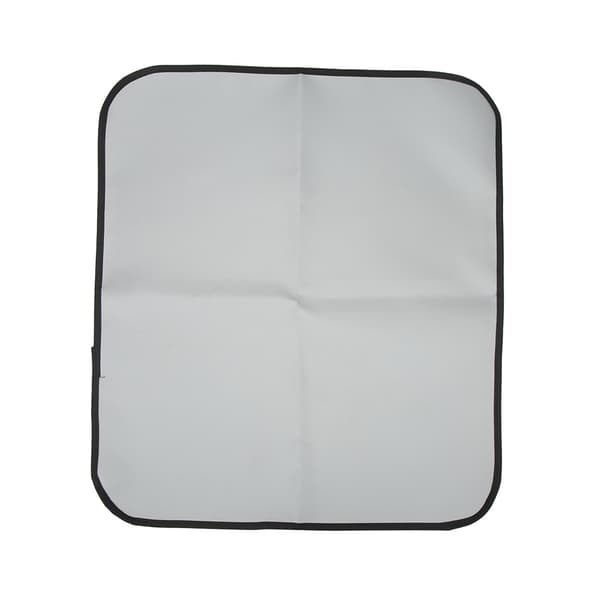 Picknick Eldstadfilt Silikonbelagd Glasfiber Grå Flikad Hörn Flamskyddad Matta för Camping M