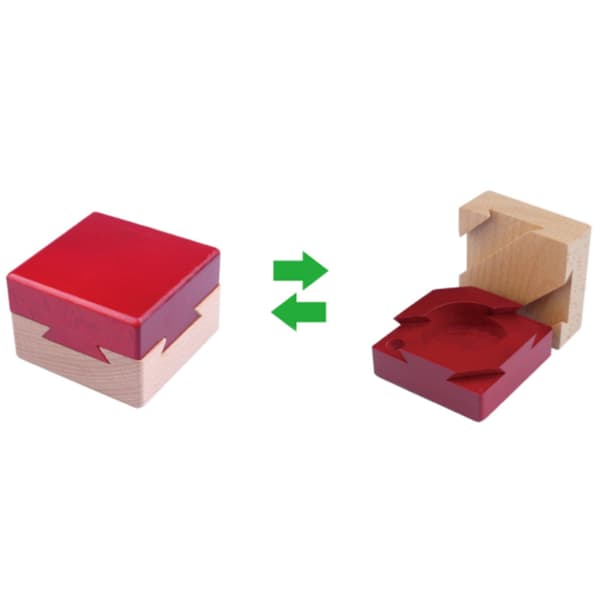 Puzzle Box Mini 3D Hjernevrider Træ Hemmelig Rum Låseboks Hjerne Puzzle Legetøj til Børn og Voksne