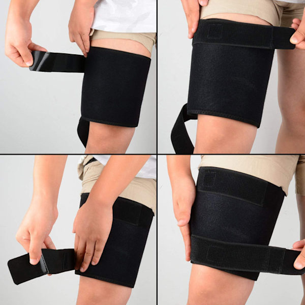 Kompressionslårstøttebandage Sports smertelindring Åndbar Justerbar Lårstøttestropp