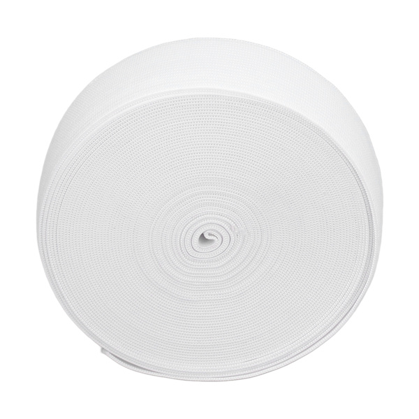 Vit Tjockt elastiskt band 10 Yards 3,5 cm Tjockare elastiskt band Platt elastiskt Återanvändbart midjeband Elastiskt för gör-det-själv-kläder Peruk