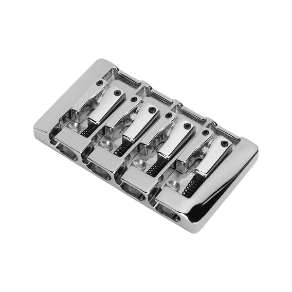 Elektrisk basbro 4-strenget metalstykke instrumenttilbehør sølv BA1012