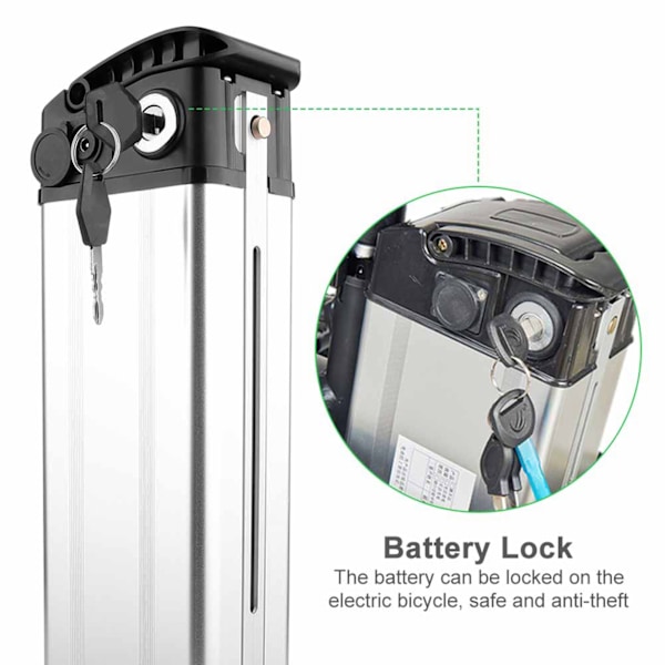 Elektrisk cykel lithium batteri Shell opbevaringsboks