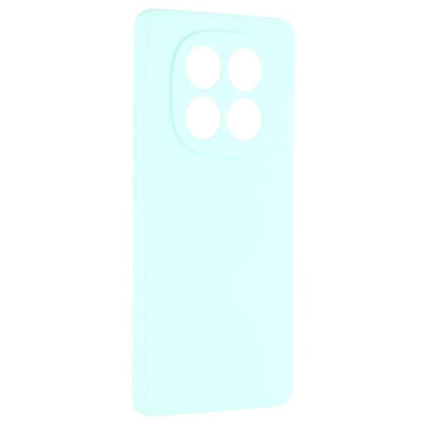 Bulk Buy Compatible with Xiaomi Redmi Note 14 Pro 5G Case Straight Edges Soft TPU Matte Phone Back Cover LightBlue
