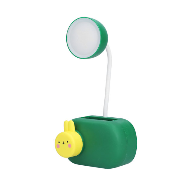 Skrivebordslampe Tegneserie Kanin Mønster LED Skrivebordslampe med Blyantspidser USB-kabel til Læseværelse Soveværelse Kontor Gave